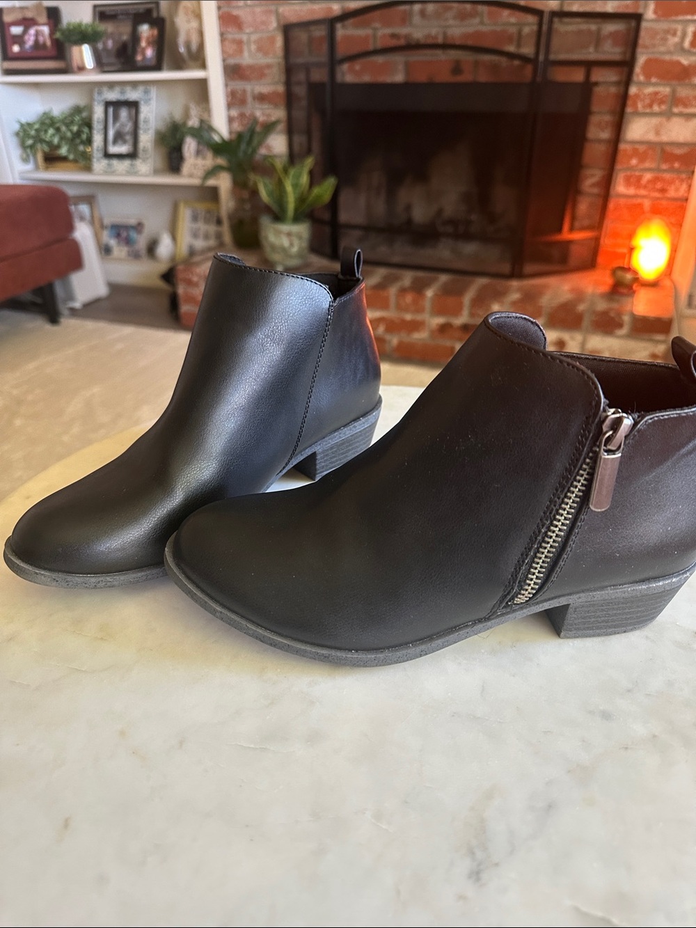 Classic Black Side-Zip Ankle Booties